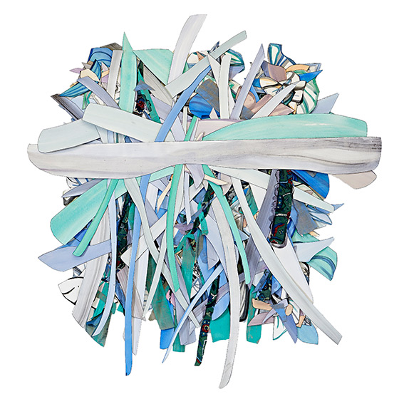 © 2025 Selena Beaudry. All rights reserved.  - Scribbled On, 53in  x 51in  — cut paper, linen, fabric, gouache, acrylic + marker on paper