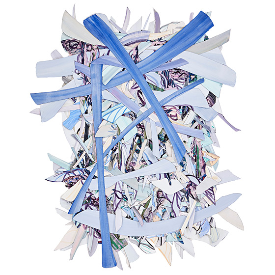 © 2025 Selena Beaudry. All rights reserved.  - Sticky Fingers, 68in  x 63in  — cut paper, linen, fabric, gouache, acrylic + marker on paper