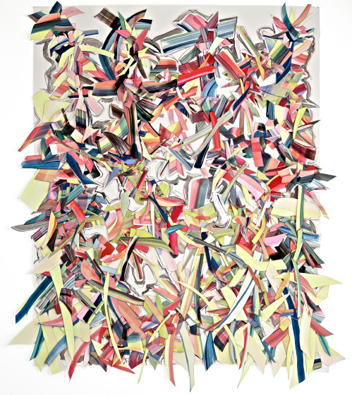 © 2025 Selena Beaudry. All rights reserved.  - Bursting Bubbles, 75in  x 62.5in  framed — Cut paper, Gouache, Acrylic and Marker on paper, 2015