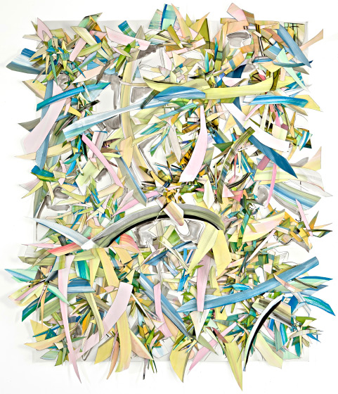 © 2025 Selena Beaudry. All rights reserved.  - Silently Adorned, 75in  x 62.5in  framed — Cut paper, Gouache, Acrylic and Marker on paper, 2015