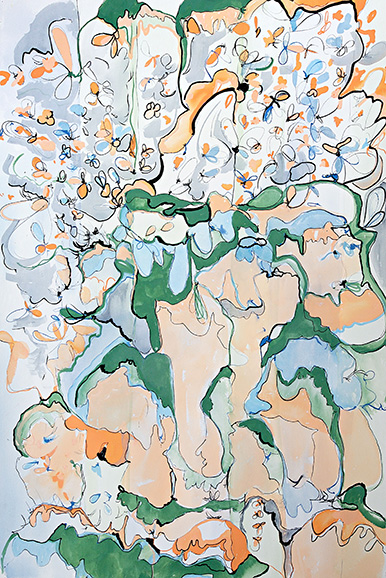 © 2025 Selena Beaudry. All rights reserved.  - Goopy, 60in  x 40in  — Gouache, watercolor, and pencil on paper, 2008