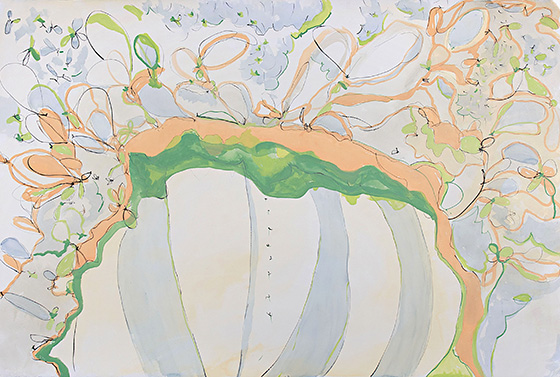 © 2025 Selena Beaudry. All rights reserved.  - The Loops love to Zoom, 40in  x 60in  — Gouache, watercolor, and pencil on paper, 2008