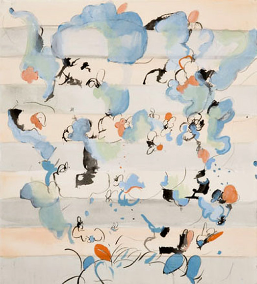 © 2025 Selena Beaudry. All rights reserved.  - Fuzz, 16in  x 15.5in  — Water color, gouache, pencil on paper, 2006