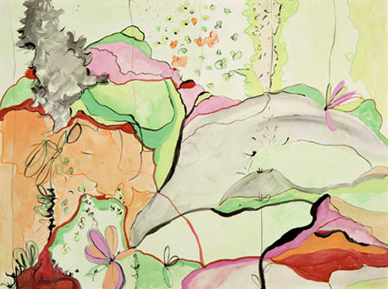 © 2025 Selena Beaudry. All rights reserved.  - Lemon Drops, 22in  x 30in  — Water color, gouache, pencil on paper, 2006