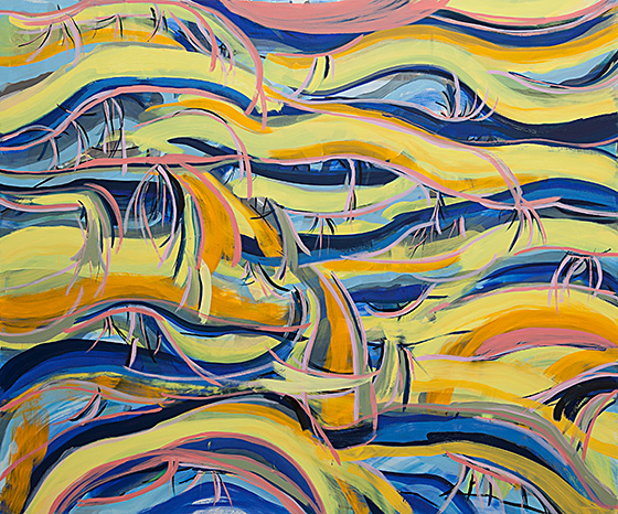 © 2025 Selena Beaudry. All rights reserved.  - A little bit Pink, 60in  x 72in  — oil and acrylic on linen, 2013