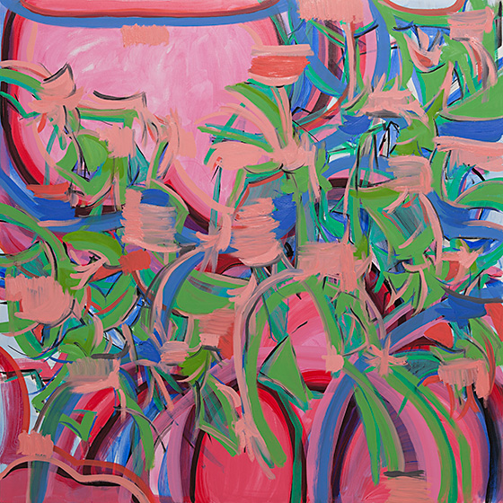 © 2025 Selena Beaudry. All rights reserved.  - Boom, Boom, Boom, 48in x 48in  — oil and acrylic on linen, 2013
