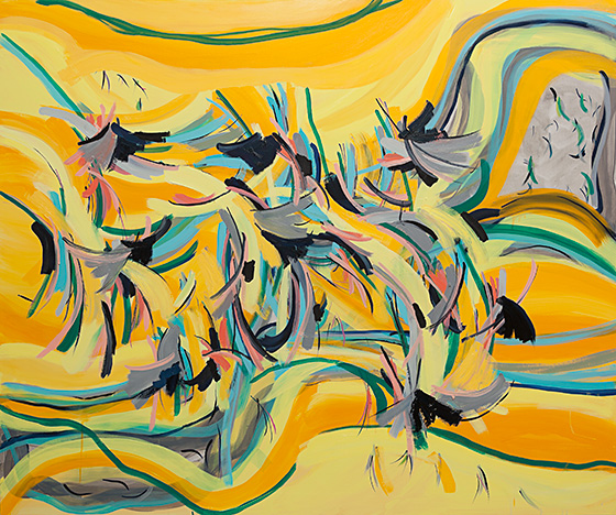 © 2025 Selena Beaudry. All rights reserved.  - Flit Flat, 60in x 72in  — oil and acryloc on linen, 2013