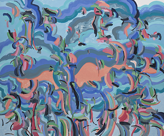 © 2025 Selena Beaudry. All rights reserved.  - Indra or Iris, 60in  x 72in  — Oil on linen, 2012 