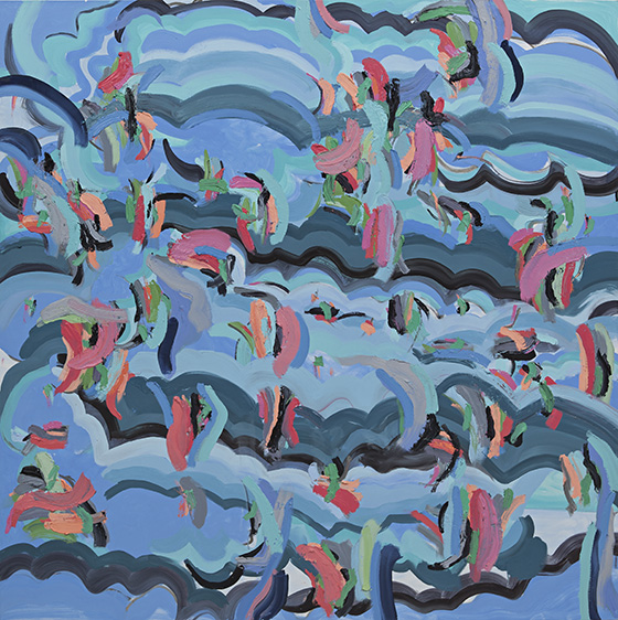 © 2025 Selena Beaudry. All rights reserved.  - Punched Through, 48in  x 48in  — Oil on linen, 2012