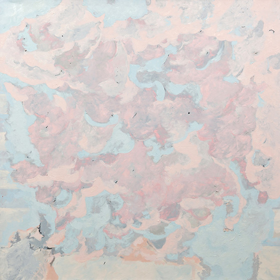 © 2025 Selena Beaudry. All rights reserved.  - Blowing, 60in  x 60in  — Oil on Canvas, 2006