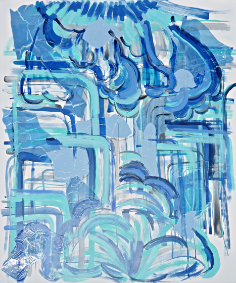 © 2025 Selena Beaudry. All rights reserved.  - M's plant, 72in  x 60in  — Acrylic on linen, 2016