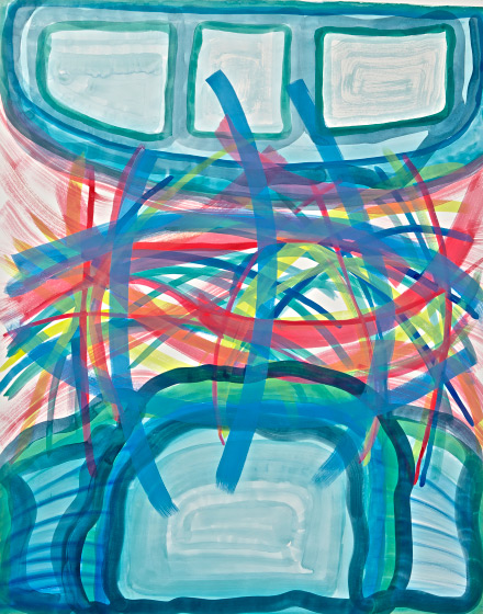 © 2025 Selena Beaudry. All rights reserved.  - Tic tac toe,  — Gouache on paper, 2015