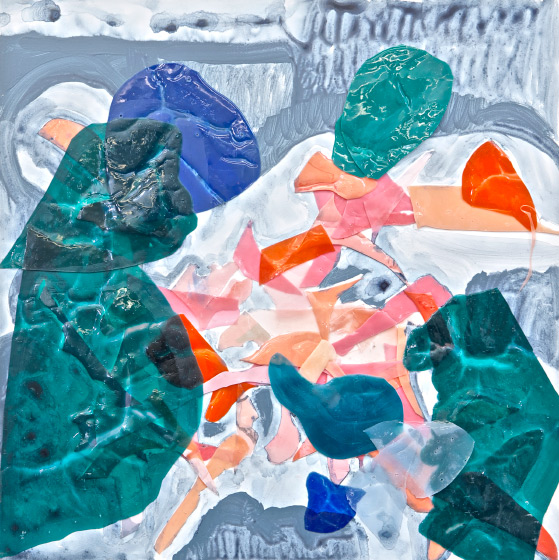 © 2025 Selena Beaudry. All rights reserved.  - Pieces, 18in  x 18in  — Acrylic on board, 2015