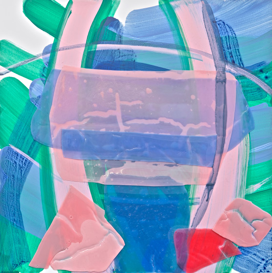 © 2025 Selena Beaudry. All rights reserved.  - Volley, 18in  x 18in  — Acrylic on board, 2015