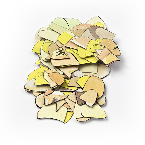 © 2025 Selena Beaudry. All rights reserved.  - She is still talking... #2, Dimensions variable — Cut Paper, gouache, watercolor, and acrylic, 2012