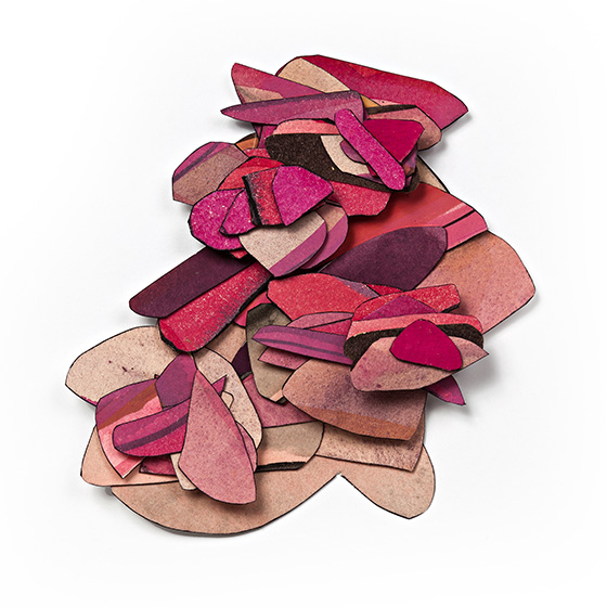 © 2025 Selena Beaudry. All rights reserved.  - Word<sup>60</sup> #33, Dimensions variable — Cut Paper, gouache, watercolor, and acrylic, 2012