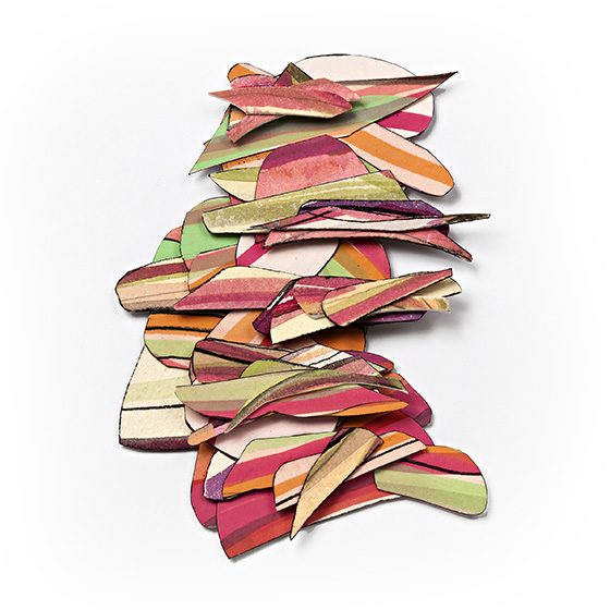 © 2025 Selena Beaudry. All rights reserved.  - She is still talking... #1, Dimensions variable — Cut Paper, gouache, watercolor, and acrylic, 2012