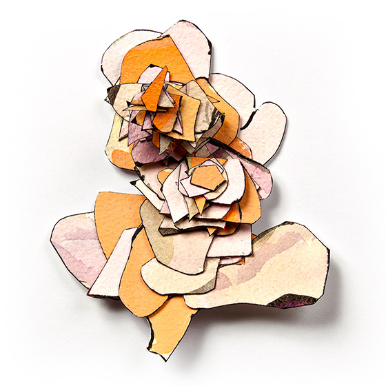© 2025 Selena Beaudry. All rights reserved.  - Buds, Dimensions variable — Cut Paper, gouache, watercolor, and acrylic, 2011