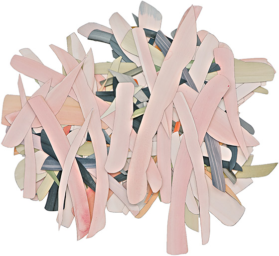 © 2025 Selena Beaudry. All rights reserved.  - Ava's, Dimensions variable — Cut paper, Gouache, Acrylic and Marker, 2016