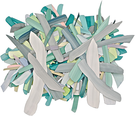 © 2025 Selena Beaudry. All rights reserved.  - Grace's, Dimensions variable — Cut paper, Gouache, Acrylic and Marker, 2016