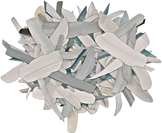 © 2025 Selena Beaudry. All rights reserved.  - Gray or Grey, Dimensions variable — Cut paper, Gouache, Acrylic and Marker, 2016