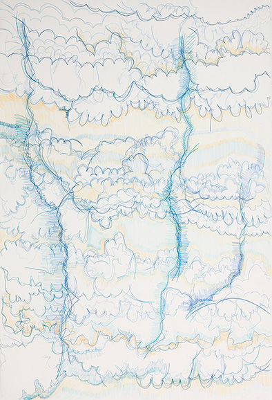 © 2025 Selena Beaudry. All rights reserved.  - Color Pencil Tracing 2, 41in  x 60in  — Color pencil on paper, 2013